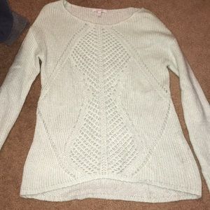 delia’s mint sweater!